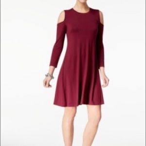 cold shoulder a-line sweater dress! Like new